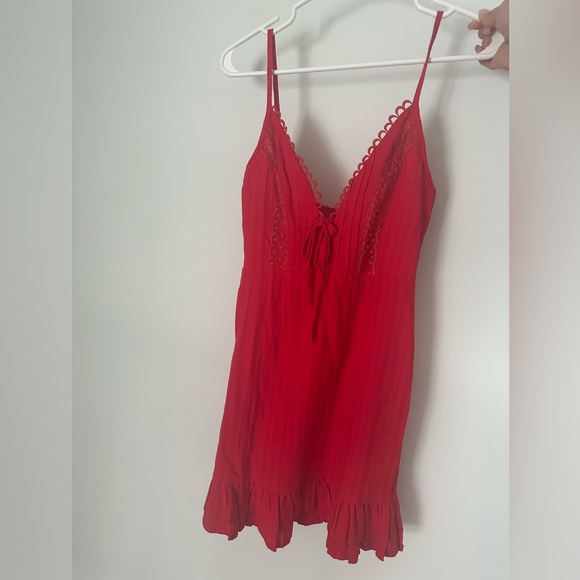 NWT Size 4 -Morning Mist Red Dress - Picture 1 of 2